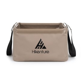 HIKENTURE Outdoor Folding Bowl 15 L/20 L, Foldable Bucket for Camping, Folding Bucket Made of Durable Tarpaulin Fabric, as a Washing Bowl, Washing Bowl, Washing Bowl, Fishing Bucket for Sinking,