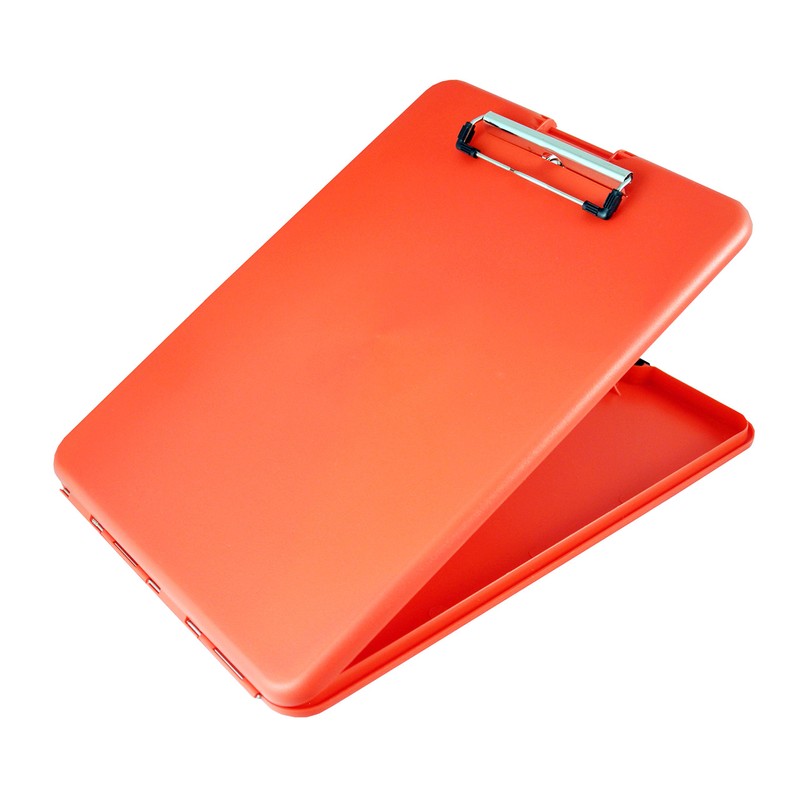 Saunders Slimmate Letter Size Storage Clipboard, Polypropylene, Red