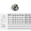 M4 Wire Rope Clip Clamp 304 Stainless Steel Cable clip