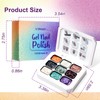 U-Shinein Gradient Painting Gel, 9 Colors Glitter Ombre Gel Nail