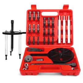 ZUXUSE 21 in 1 Bearing Puller, Bearing Puller Set with Curved Hook and 6 Sizes of Collets, Multifunctional Bearing Removal Tool, Inner Hole Three-Jaw Puller