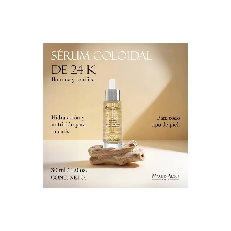 Sérum Oro 24K Marie dArgan con Ácido Hialurónico y Algas