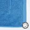 HOMESCAPES Imperial Plain Cobalt Blue Bath Mat 50 x 80