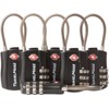 6-Pack TSA Approved Travel Combination Cable Luggage Locks for Suitcases