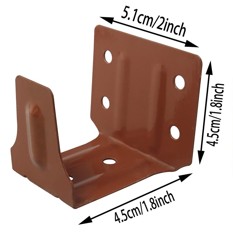 ZZLZX 4PCS Blinds Installation Support Frame, Brown Wooden Window Blinds