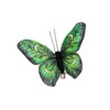 Cartanfill-Decorative 3D Butterfly Clips, Green Feather Design, Set of 12,