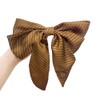 Burnaby Brown Pattern Long Ribbon Hairpin / 버나비 브라운 패턴