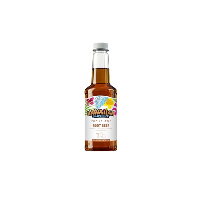 Hawaiian Shaved Ice Root Beer Syrup - Nut Soy Dairy