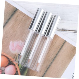 OHPHCALL 3pcs Empty Mascara Tube Wand Set 10ml Diy Mascara Containers Silver Eyelash Cream Bottle Leakproof Eyelash Brush Tube for Travel