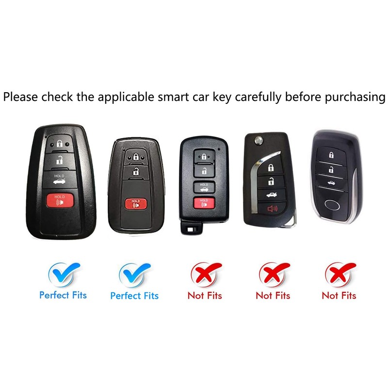 for Toyota Key Fob Cover Key Shell Upgraded Version with