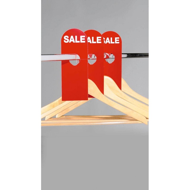 Deco Woerner Salereiter Saleaktion Action Tabs Sale Hangers Red Pack