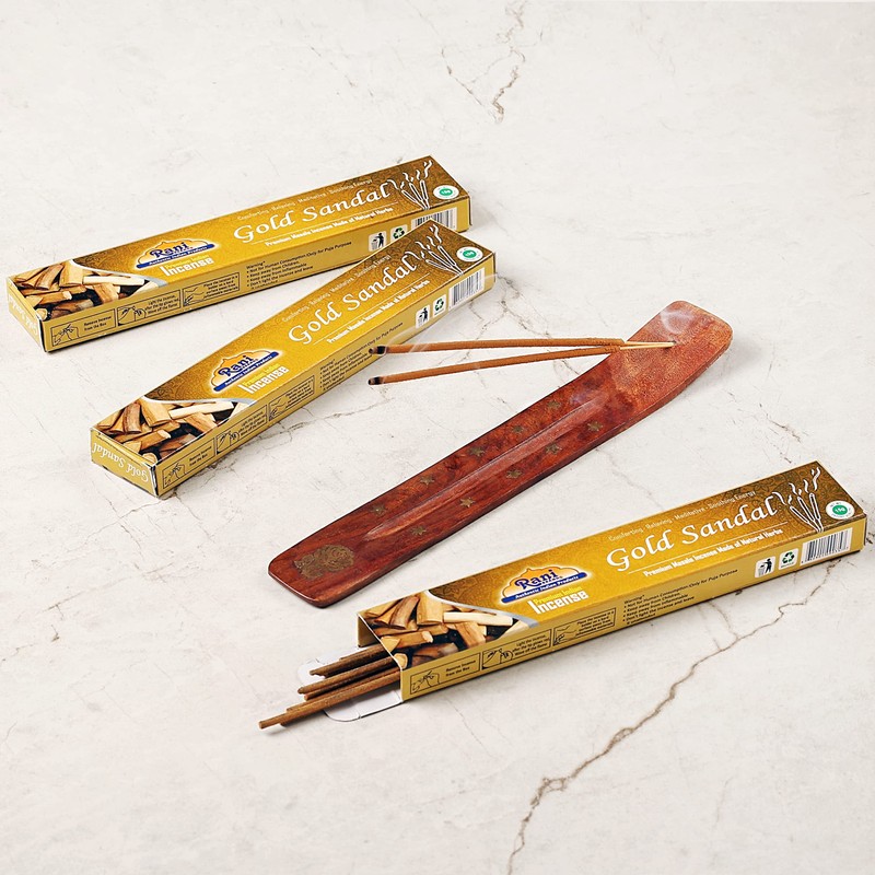 Rani Gold Sandal Incense (Premium Masala Incense Made of Natural