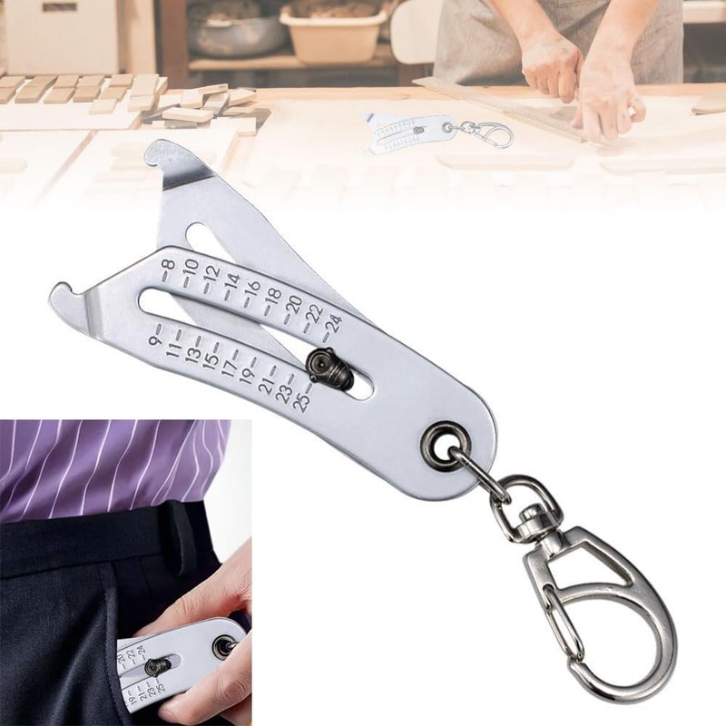 golckuod 2025 Bolt Size Finder Keychain, Portable Precision Thread Size