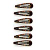 Mytoptrendz® 6 Pcs Snap Hair Clip Epoxy Sleepies Bendy Grip
