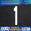 Pavement Stencils - 36 inch Single Number Stencil {Wide} -