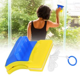 Limpiador magnético cuadrado para ventanas – Limpiador de vidrio de doble cara para espejo – Práctico y anticaídas – Adecuado para ventanas de un solo acristalamiento