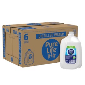 Distilled Water Gallons - Cases of 6 1 Gallon Bottles - 3 Cases (18 Total Gallons)