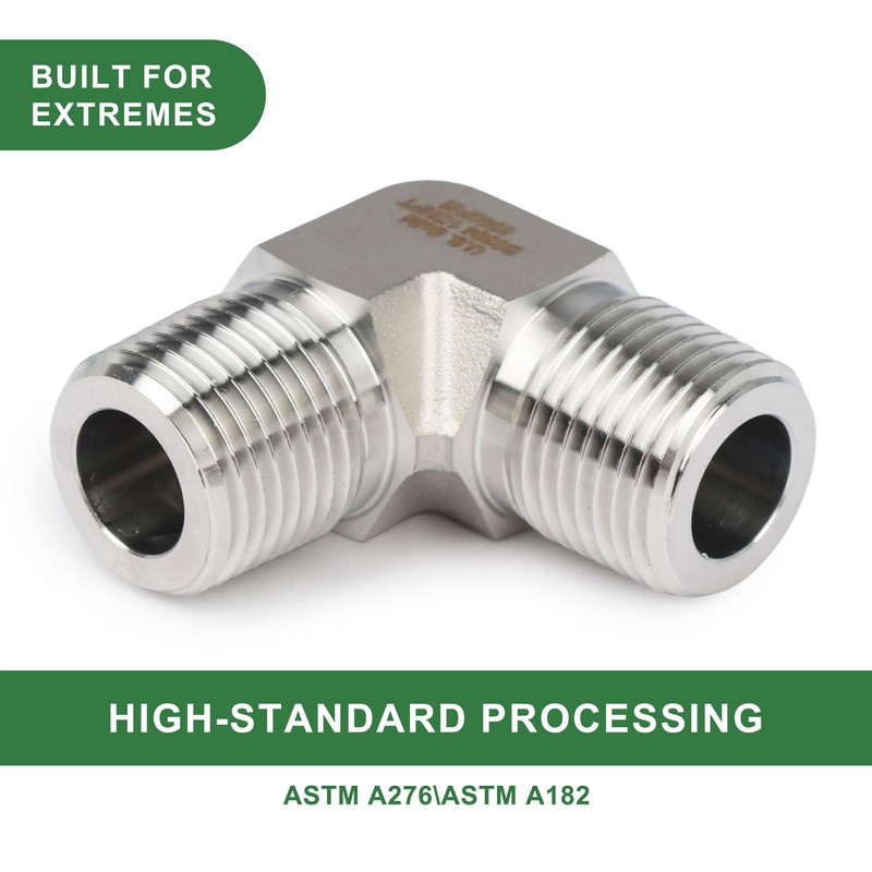 U.S. Solid 304 Stainless Steel 6000 Psi 90 Degree Barstock