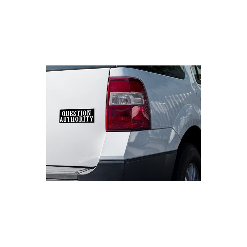 Question Authority Bumper Sticker Decal for Cars, Laptops, Lockers and