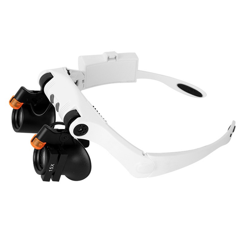 Headband Magnifier Eye Loupes Eyeglass Style Hands-Free Magnifying Multiple Magnifications