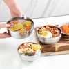 Lyellfe 6 Pack Stainless Steel Bowls, 12 Oz Double Walled