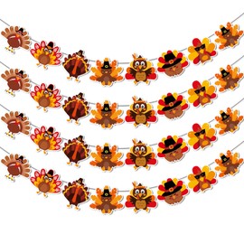 Thanksgiving Turkey Garland Thanksgiving Turkey Banner for Thanksgiving Party Decorations Friendsgiving Party Decorations Friendsgiving Decorations Thanksgiving Turkey Decorations