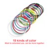 WYAN 18 pieces 15 cm coloured key fob steel wire,