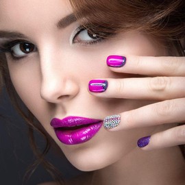 Tvoip 2 unidades de doble punta para uñas con diamantes de imitación y punta de cera, aplicador de doble punta, bolígrafo de puntos, cuentas de cristales, espárragos con mango acrílico para manicura y arte de uñas