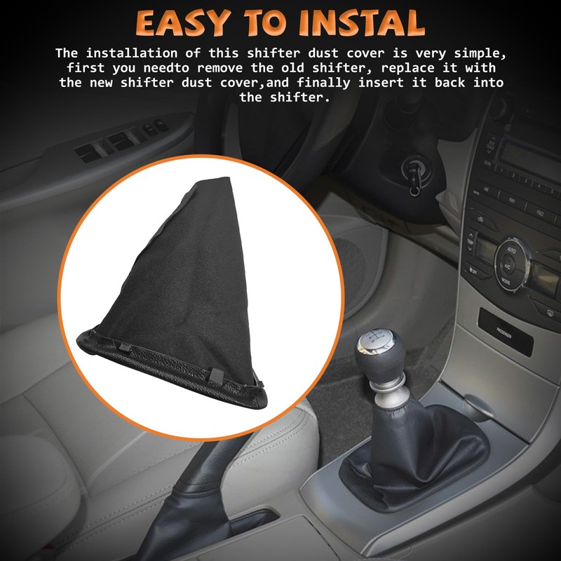 VKGUG Gear Shift Boot Cover Compatible with Toyota Corolla 2007-2013