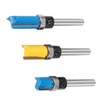 3pcs Woodworking Cutter Milling 1/4" Shank Edge Trimming Slotting Router