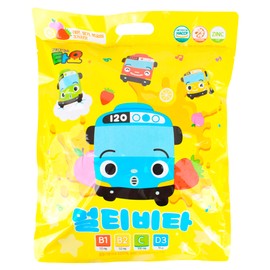 Tayo the Little Bus Multivita 1000 tablets Lemon Strawberry Peach 3 flavors Birthday gift Daycare Kindergarten / 꼬마버스 타요 멀티비타 1000정 레몬 딸기 복숭아 3가지맛 생일선물 어린이집 유치원