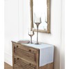 Solino Home Light Blue Linen Table Runner 108 Inches Long