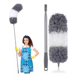 Tafuco Plumero De Microfibra Retráctil Para Techos Limpieza Polvo