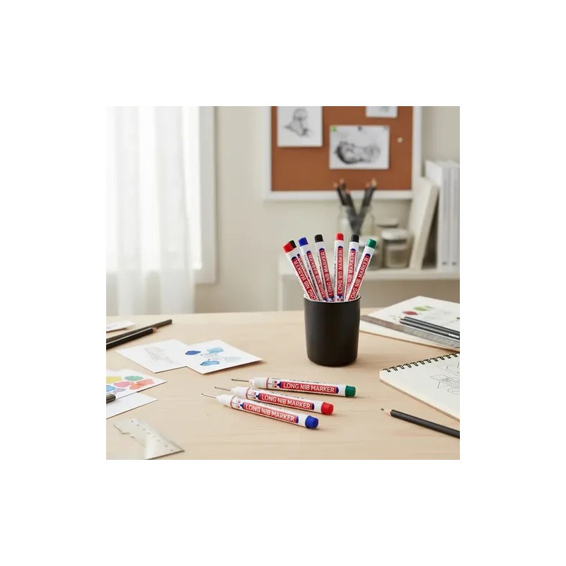 40pcs Marcador Punta Larga Ideal Para Orificios Profundos