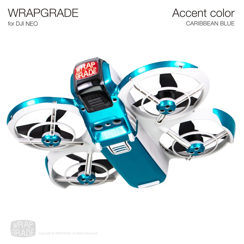 Wrapgrade for DJI NEO Accent Color Sticker (Caribbean Blue)