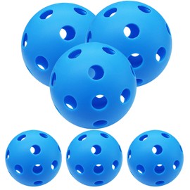 6/12 Pack Plastic Baseballs Hollow Airflow Soft Baseball for Kids, 9 inch Softball Baseball Practice Balls Large for Hitting Sports Training Indoor Outdoor Use (Blue-6 Pack)