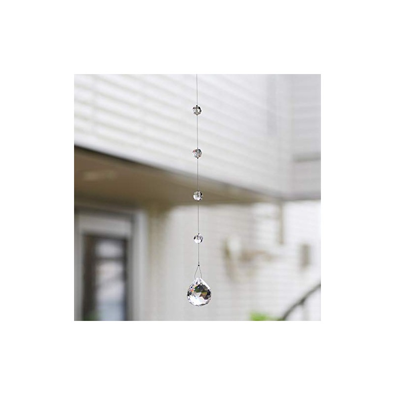 [Crystal by ASFOUR] Suncatcher, 1.2 inches (30 mm) (Clear)
