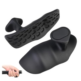 ExcellaElite 1 Pair Gym Hand Grips,Anti-Slip Weight Lifting Grips for Men and Women,Fingerless Palm Protection Pads,Rubber Workout Gloves for Bodybuilding Training Sports