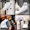 ENPOINT Touch Screen Gloves, 5 Pairs White Cotton Gloves for