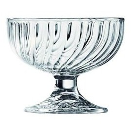 Arcoroc 38cl Wave Sundae Dishes Ice Cream Bowls Desert Bowls (Set of 2)