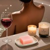 ZIVONA Ceramic Soap Dish for Bathroom, Bar Soap Holder with