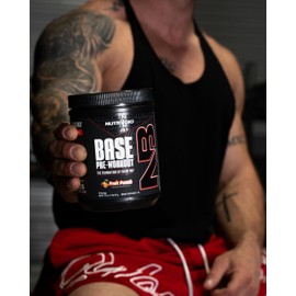 NutraBio Base Pre-Workout Sports Nutrition Powder - Sustained Energy, Mental Focus, Endurance, Hydration - Preworkout for Men and Women - Increase Energy- 30 Servings - Fruit Punch