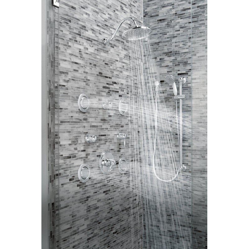 Moen TS1322 Mosaic Round Single-Function Body Spray, Wall Mounted Shower