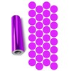 Dots Round Vinyl Color Coded Inventory Label Chrome Purple 1