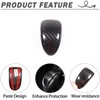 Lcojicep Real Carbon Fiber Car Gear Shift Knob Cover Compatible