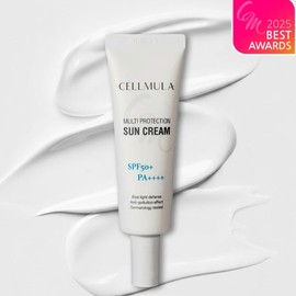 Cellmuller Tone-up Multi-Protection Triple Functional Sun Cream 50ml Blocks organic vehicular blue light without stinging eyes / 셀뮬러 톤업 멀티 프로텍션 3중 기능성 선크림50ml 눈시림 없는 유기자차 블루라이트차단