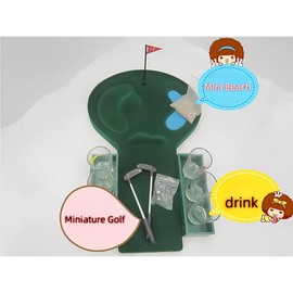 CREHNIL Table Top Golf Shots Drinking Mini Game Set Funny Gag Gifts for Men