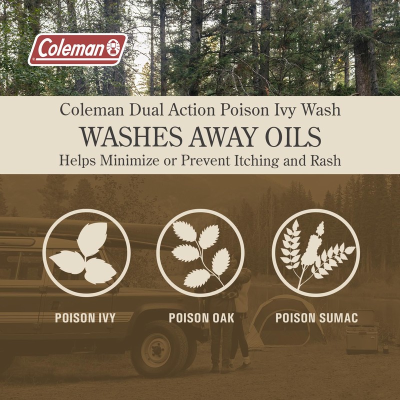 Coleman Poison Ivy Wash, Urushiol Removal System for Poison Ivy,