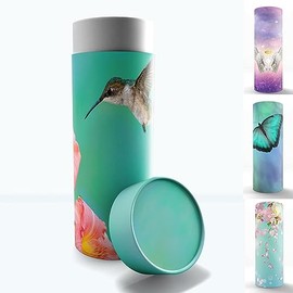 Hummingbird Scattering Tubes for Human Ashes TSA Approved Scattering Urn and Eco-Friendly Biodegradable Urns for Human Ashes & Biodegradable Urn for Burial at Sea