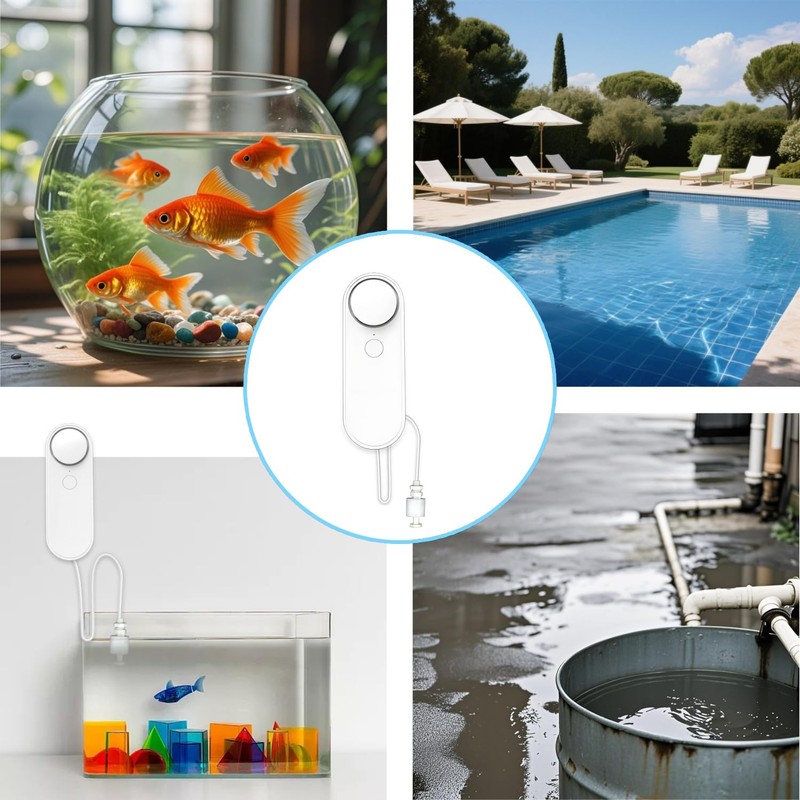 Lancoon WiFi Water Level Detector Tuya Smart Sensor Alarm Dual